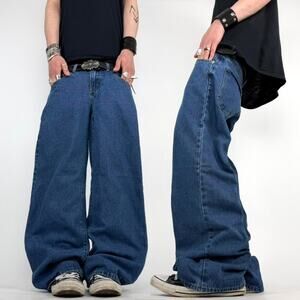 Vintage y2k baggy wide leg rare faded stonewash archive skater jeans